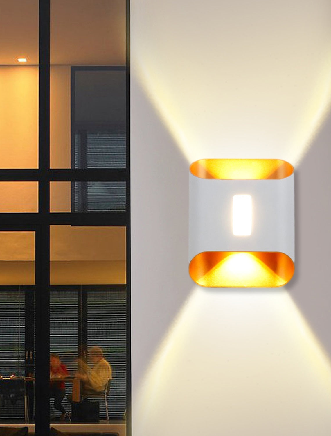 LED Wall Lights Geometric Design Waterproof Outdoor Wall Lights Modern Minimalist Style Aluminum Living Room Bedroom Corridor Wall Light IP65 Alostoura lighting