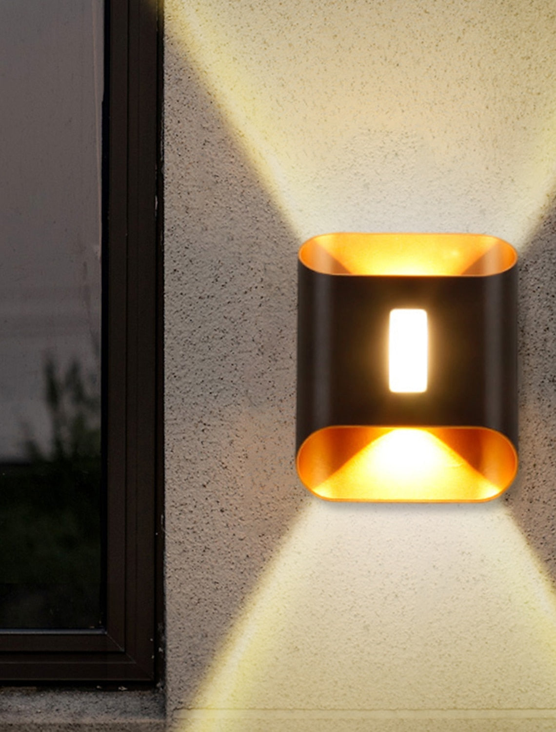 LED Wall Lights Geometric Design Waterproof Outdoor Wall Lights Modern Minimalist Style Aluminum Living Room Bedroom Corridor Wall Light IP65 Alostoura lighting