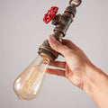 LOFT Water Pipe Hemp Rope Pendant Lamps Antique Industrial Chandelier Retro Hanging Light Alostoura lighting