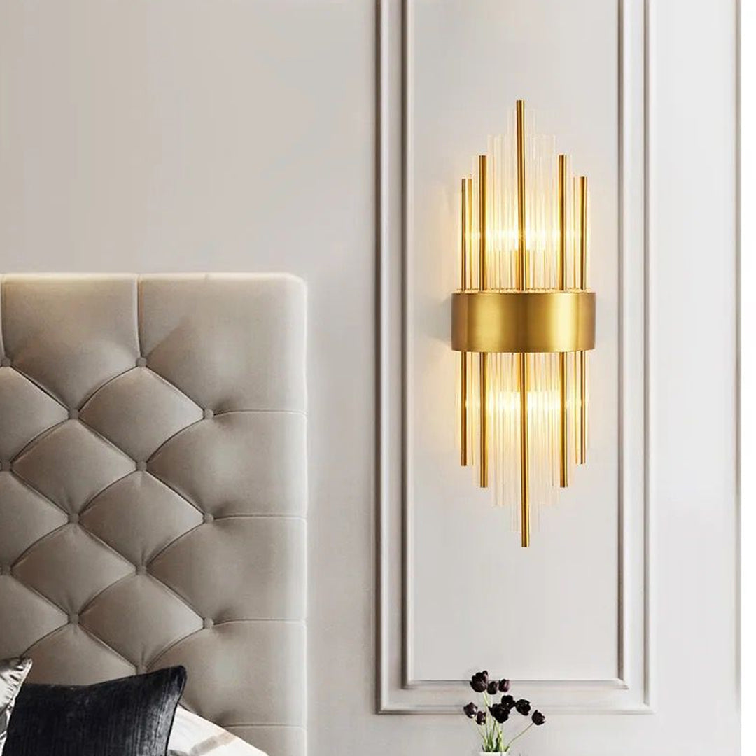 Latest Modern Style LED Add Atmosphere Restaurant Aisle Staircase Classic Luxury Crystal Wall Light Alostoura lighting