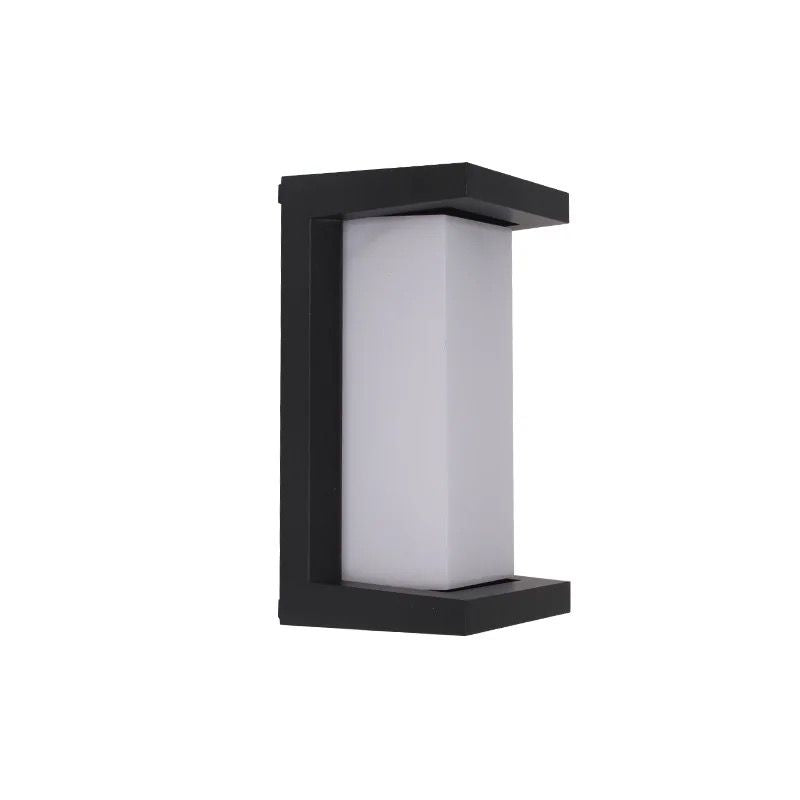Led Aluminum Matt Black 100-240v  Lamps Light Outdoor Wall Alostoura lighting