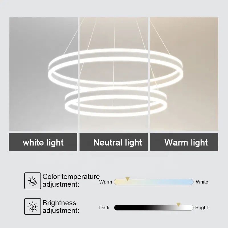 Led Contemporary Home Decoration Pendant Light 60+40+20 Alostoura lighting