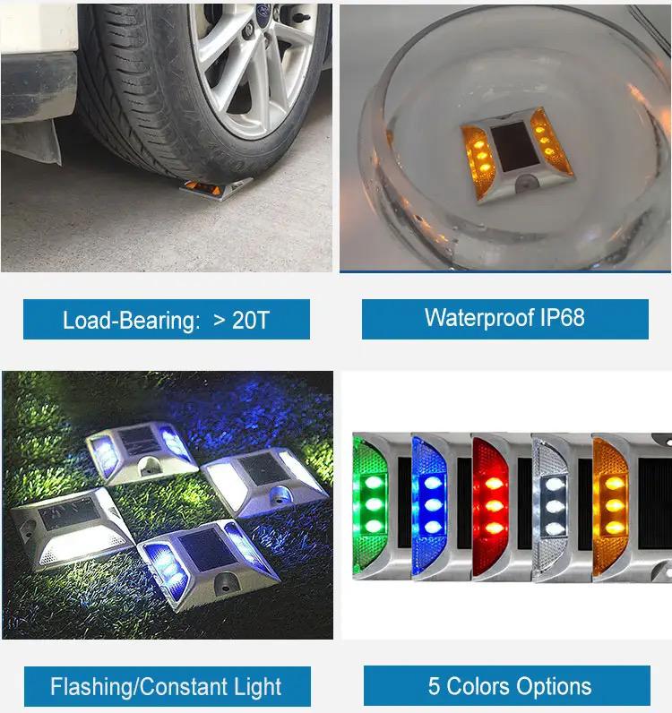 Led Light Cat Eye Solar Road Stud With IP68 Alostoura lighting