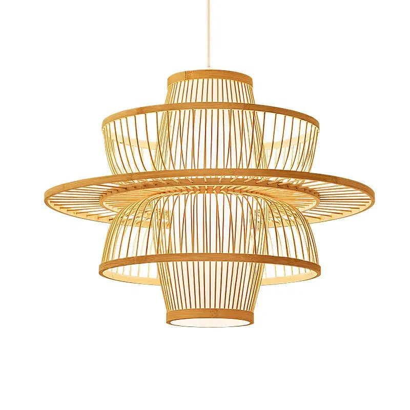 Luxurious modern  durable bamboo shape High quality  rattan seagass bamboo chandelier Alostoura lighting