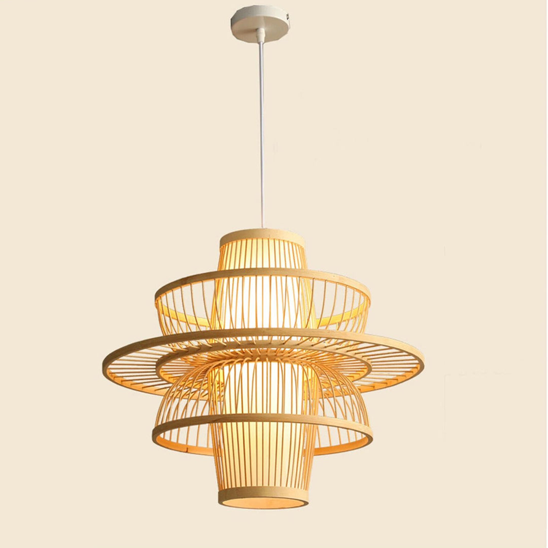 Luxurious modern  durable bamboo shape High quality  rattan seagass bamboo chandelier Alostoura lighting