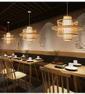 Luxurious modern  durable bamboo shape High quality  rattan seagass bamboo chandelier Alostoura lighting