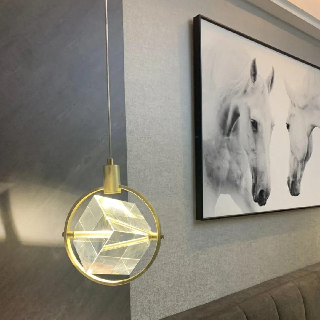 Luxury Gold Square Crystal Pendant Lamp Modern Fancy Chandelier For Kitchen Island Decor Dinning Room LED Pendant Lamp Alostoura lighting