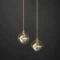 Luxury Gold Square Crystal Pendant Lamp Modern Fancy Chandelier For Kitchen Island Decor Dinning Room LED Pendant Lamp Alostoura lighting