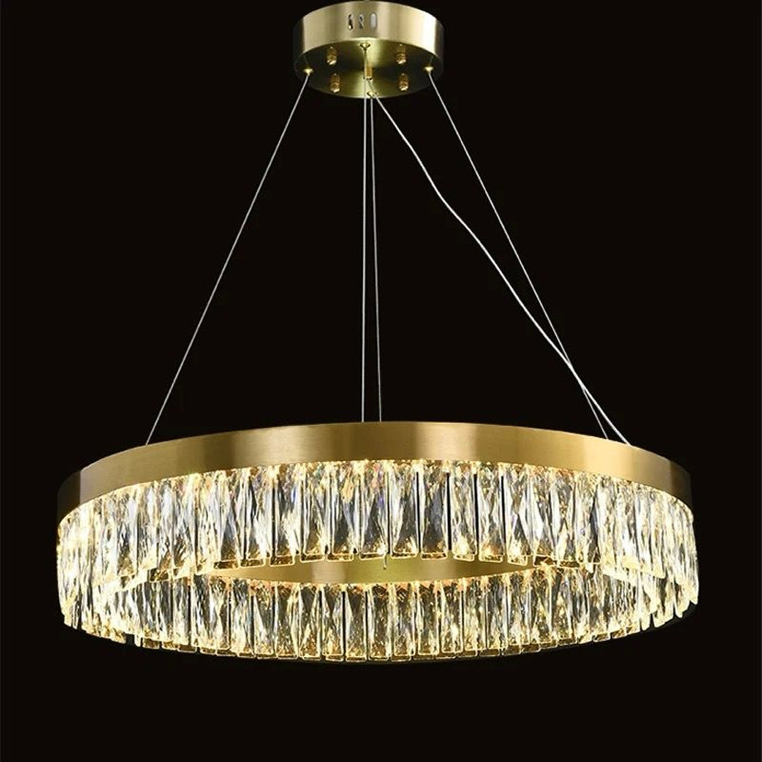 Luxury High Lumen Decorative Ring Led Chandelier Ceiling for Living Room Alostoura lighting