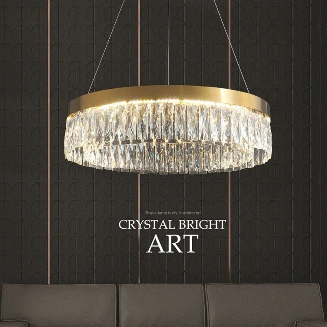 Luxury High Lumen Decorative Ring Led Chandelier Ceiling for Living Room Alostoura lighting