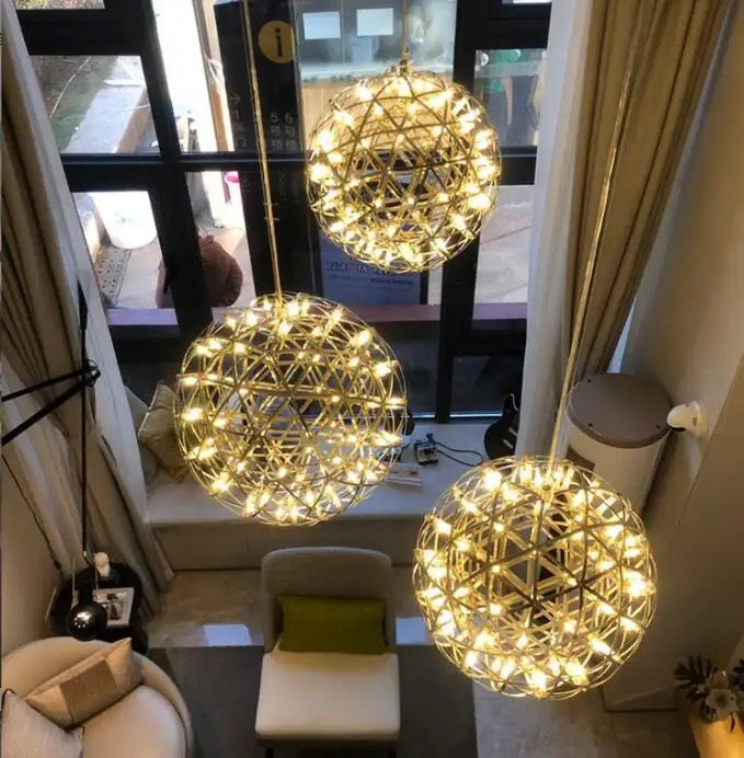 Luxury Round Creative Pendant Lamp Home Decor Modern Led Chandelier Living Room Dining Room Modern Pendant Lamp Alostoura lighting