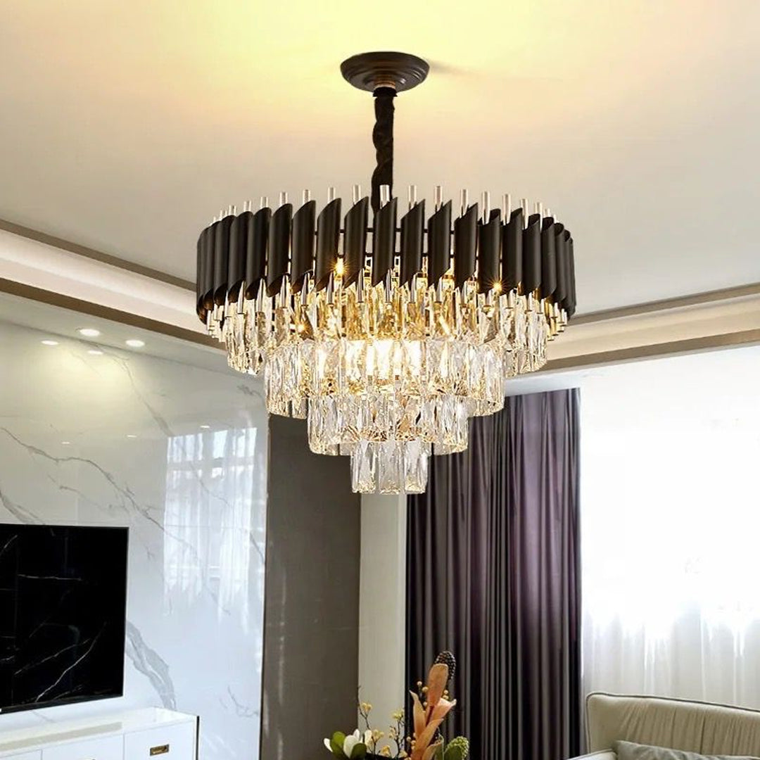 Luxury crystal chandelier droplight crystal, lampwork lamps home decor Alostoura lighting