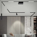 Magnetic LED Linear Track Spot Lighting System Magnetic Magnet Rail LED Lamp Magnetic Track Light 48V Alostoura lighting
