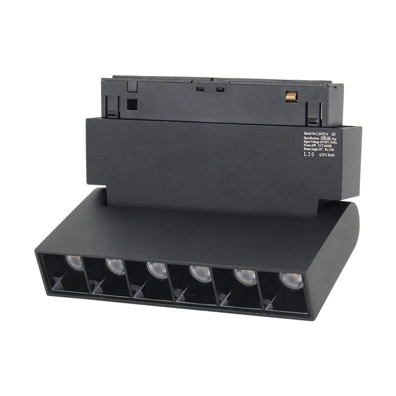 Magnetic LED Linear Track Spot Lighting System Magnetic Magnet Rail LED Lamp Magnetic Track Light 48V Alostoura lighting