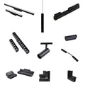 Magnetic LED Linear Track Spot Lighting System Magnetic Magnet Rail LED Lamp Magnetic Track Light 48V Alostoura lighting