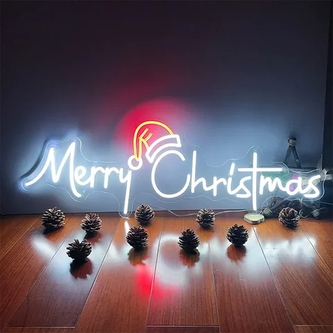 Merry Christmas Neon Designs in any size Alostoura lighting