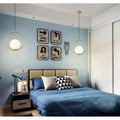 Modern Ball Glass Chandelier Gold Alostoura lighting