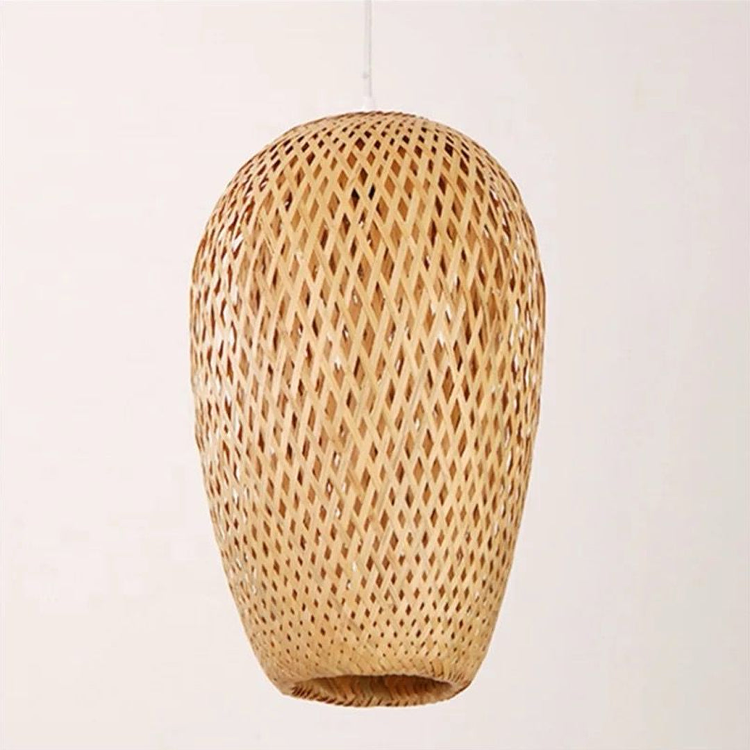 Modern Bamboo Lantern Bamboo Woven Lamps Shape For Home Decorative The Chandelier Lampshade Alostoura lighting