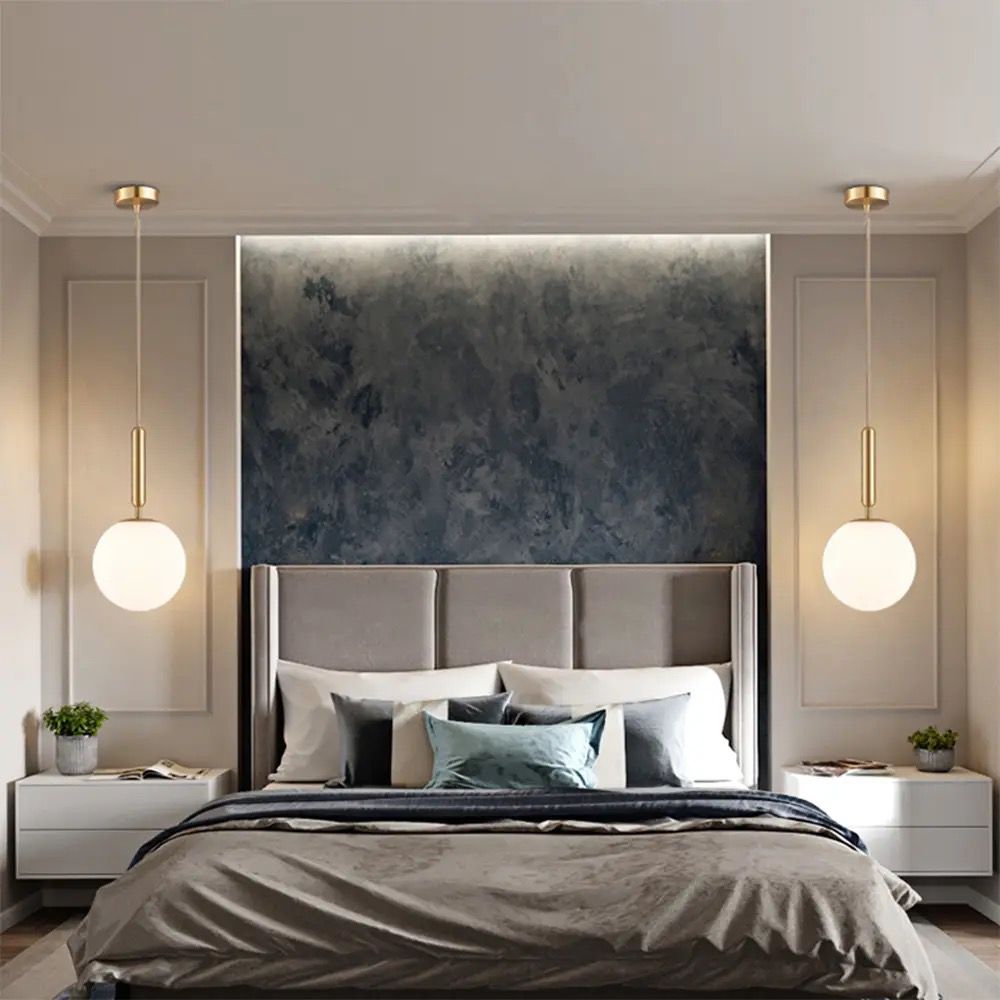 Modern Chandelier Bedroom Ceiling Pendant Lamp Alostoura lighting
