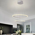 Modern Decoration Coffee Shop Office Hanging Led Chandeliers Ring Pendant Lamp Alostoura lighting