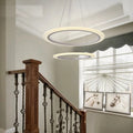 Modern Decoration Coffee Shop Office Hanging Led Chandeliers Ring Pendant Lamp Alostoura lighting