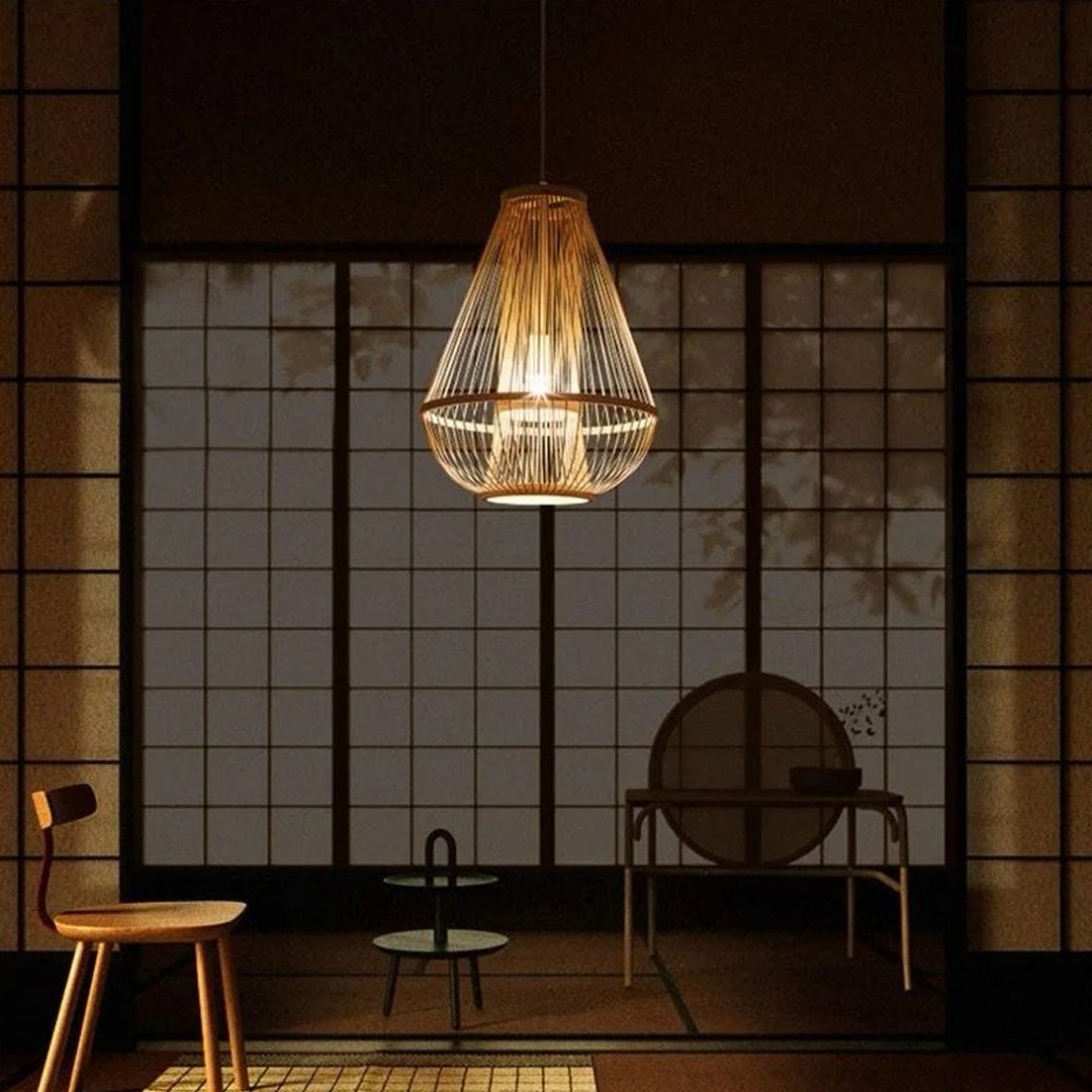 Modern Decorative Simple Style  Bamboo Pendant standing lamp Alostoura lighting