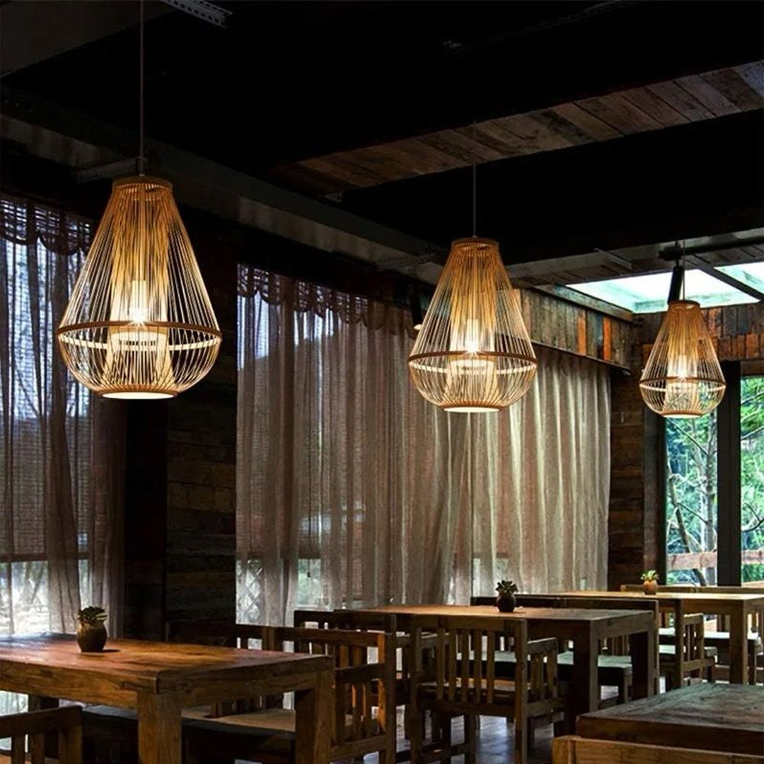 Modern Decorative Simple Style  Bamboo Pendant standing lamp Alostoura lighting