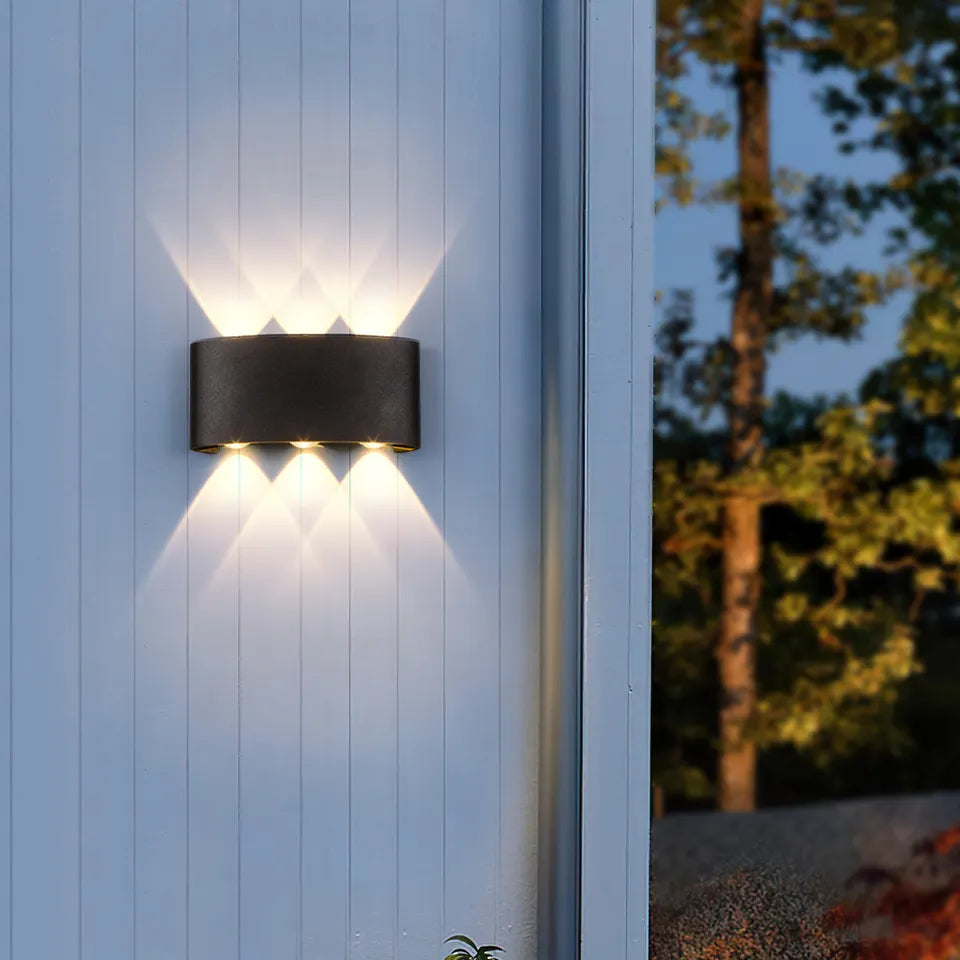 Modern Garden Ip65 Long Led Up Down Waterproof Home Outdoor Wall Lamps Lighting Alostoura lighting