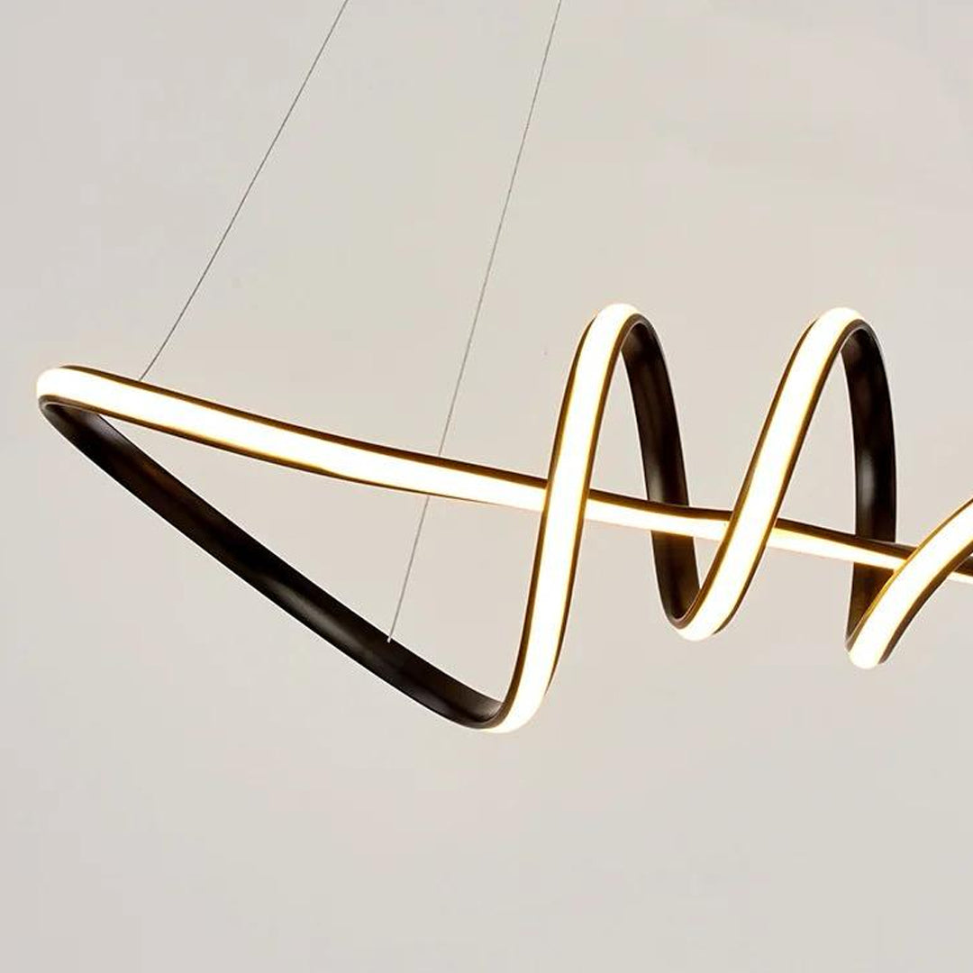 Modern Linear Led Strip light Pendant Home Led Ceiling Chandeliers Pendant Lights Alostoura lighting