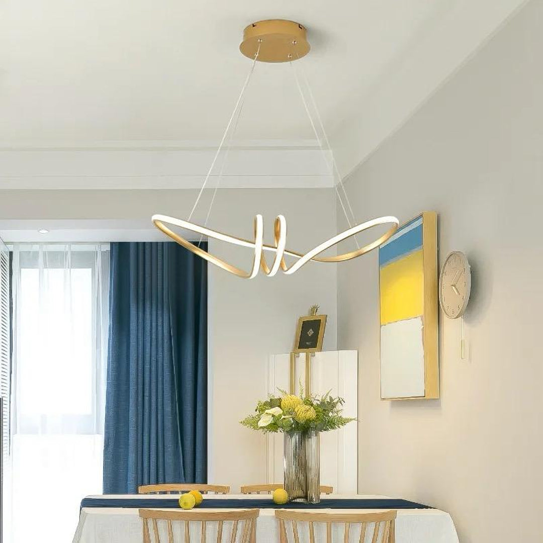 Modern Linear Led Strip light Pendant Home Led Ceiling Chandeliers Pendant Lights Alostoura lighting