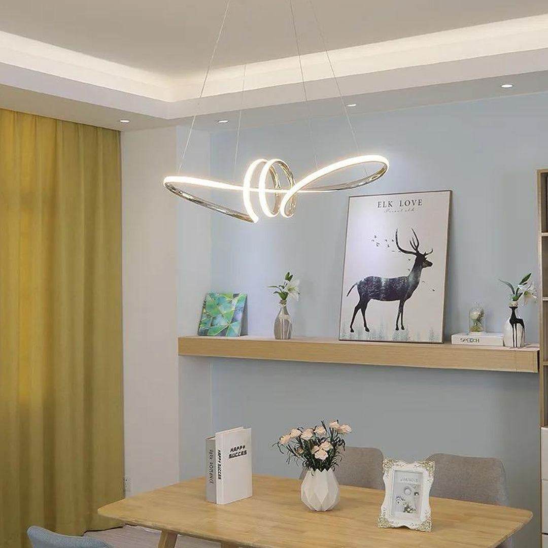 Modern Linear Led Strip light Pendant Home Led Ceiling Chandeliers Pendant Lights Alostoura lighting