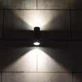 Modern Luminaire Courtyard Outdoor Up And Down Ip65 Square Wall Sconce Gu10 Waterproof Patio Garden LED Exterior Wall Lighting Alostoura lighting