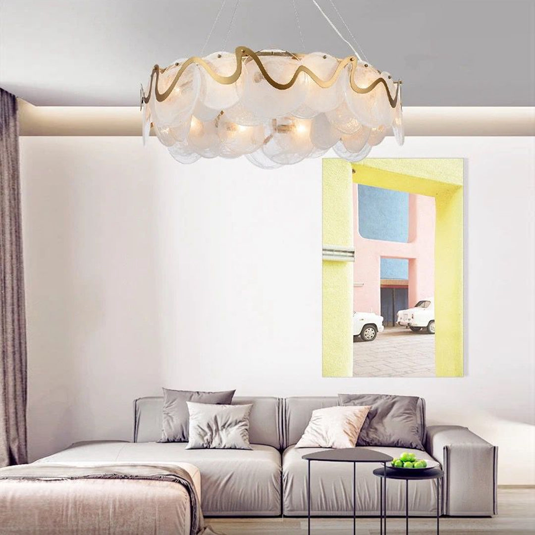 Modern Luxury Fancy Indoor Furniture Crystal Pendant Lamp Hanging Lighting Decorative Chandelier Alostoura lighting
