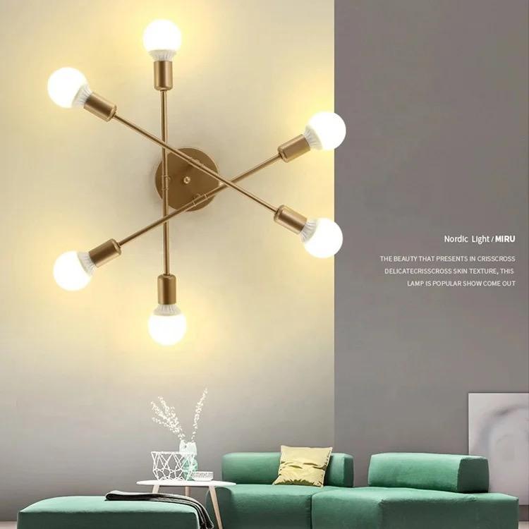 Modern Nordic E27 Black LED Ceiling Chandelier Alostoura lighting
