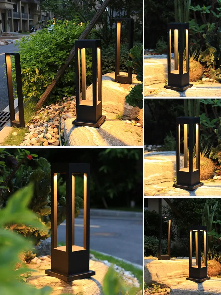 Modern Outdoor Waterproof Rectangular Lighting Led Lighting Courtyard Garden Lawn Light Alostoura lighting