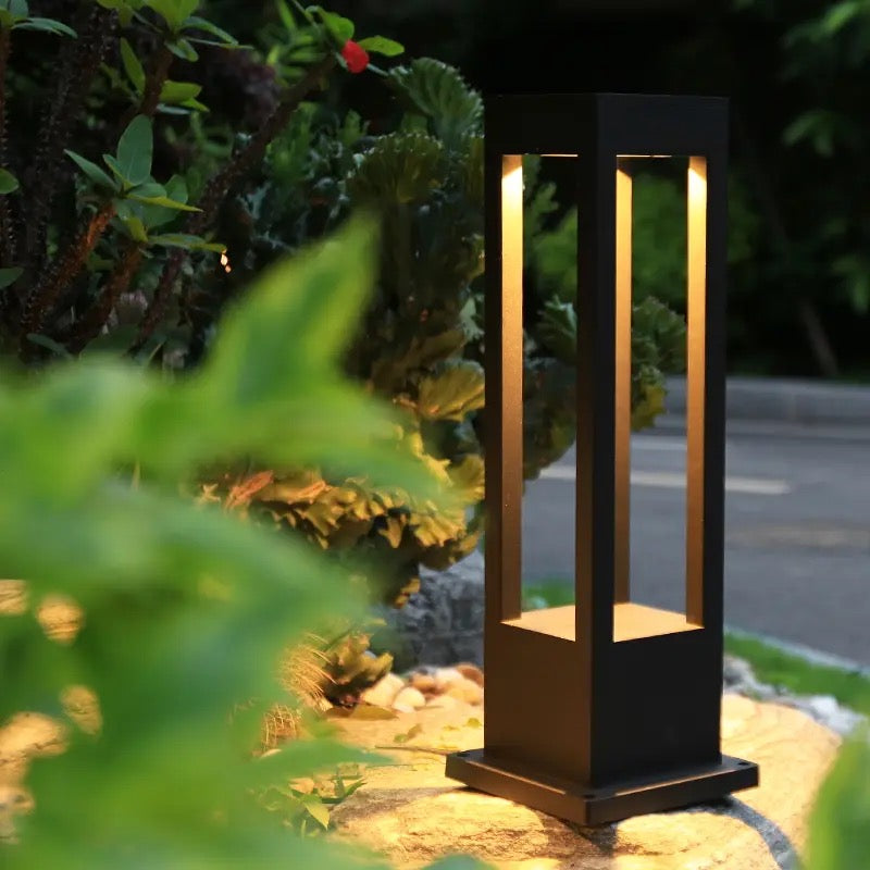 Modern Outdoor Waterproof Rectangular Lighting Led Lighting Courtyard Garden Lawn Light Alostoura lighting