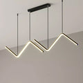 Modern Pendant Lighting Gold LED Pendant Light Minimalist Wave Hanging Light For Kitchen Alostoura lighting