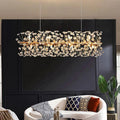 Modern Simple Restaurant Pendant Lamp Dandelion Lamp Table Bar Led Long Crystal Chandelier Alostoura lighting