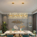 Modern Simple Restaurant Pendant Lamp Dandelion Lamp Table Bar Led Long Crystal Chandelier Alostoura lighting