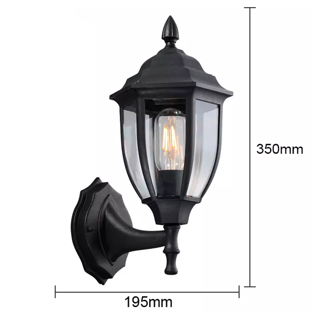 Modern Style Luxury Black Outdoor Decoration led lantern Wall Lamp for Garden Alostoura lighting