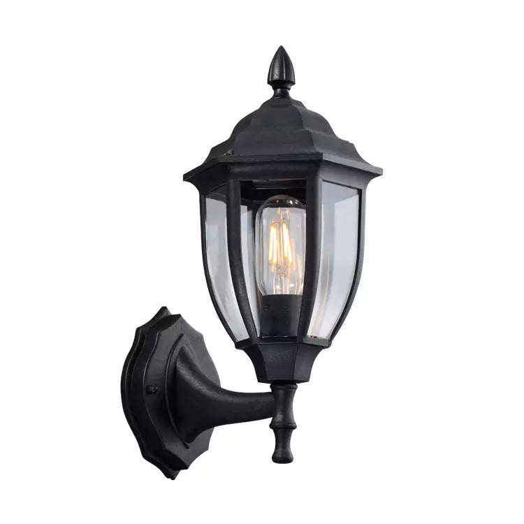 Modern Style Luxury Black Outdoor Decoration led lantern Wall Lamp for Garden Alostoura lighting