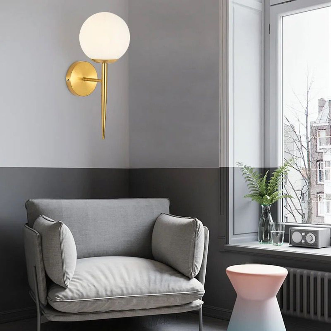 Modern metal wall  lamp bedroom bedside decorative ball wall lamp Alostoura lighting