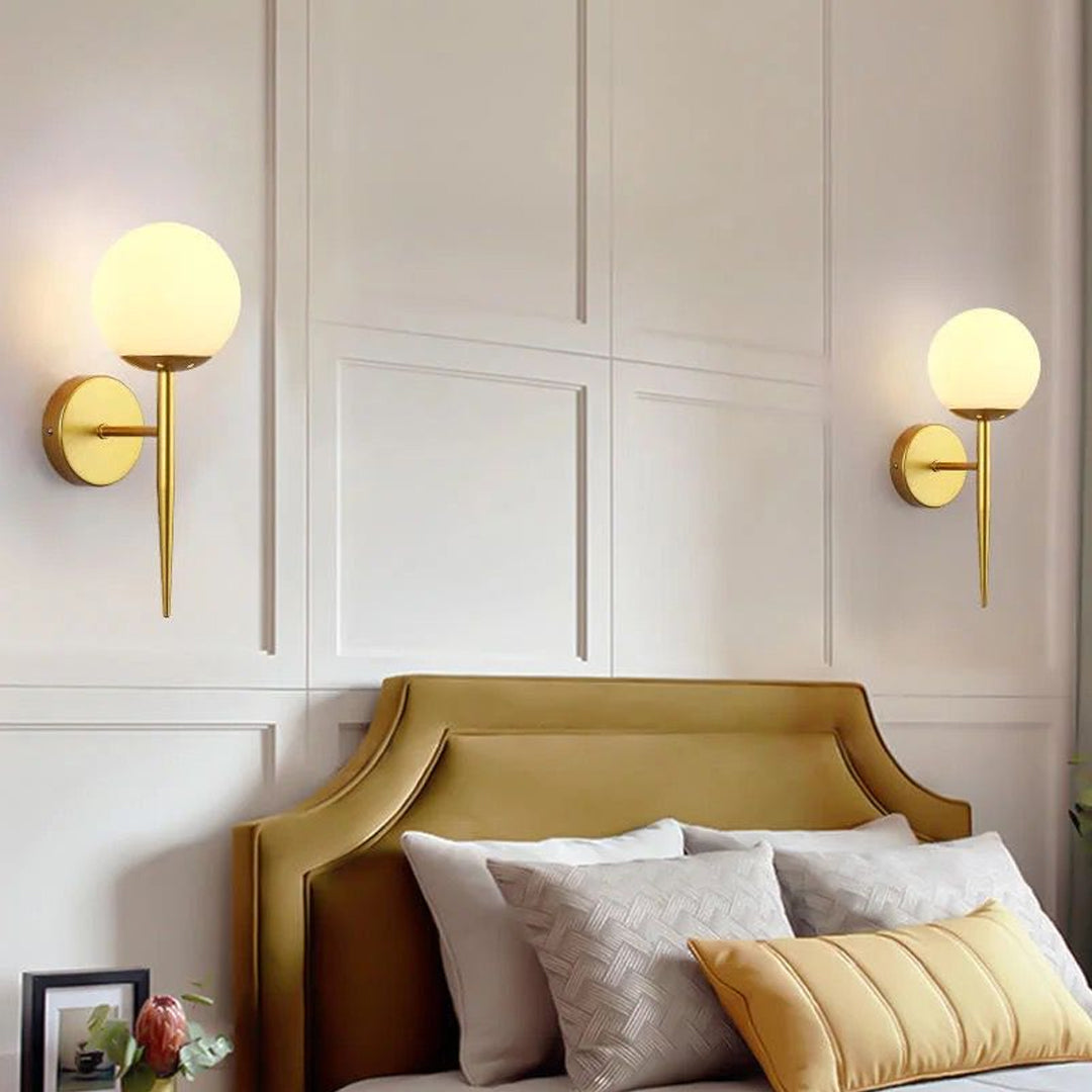 Modern metal wall  lamp bedroom bedside decorative ball wall lamp Alostoura lighting