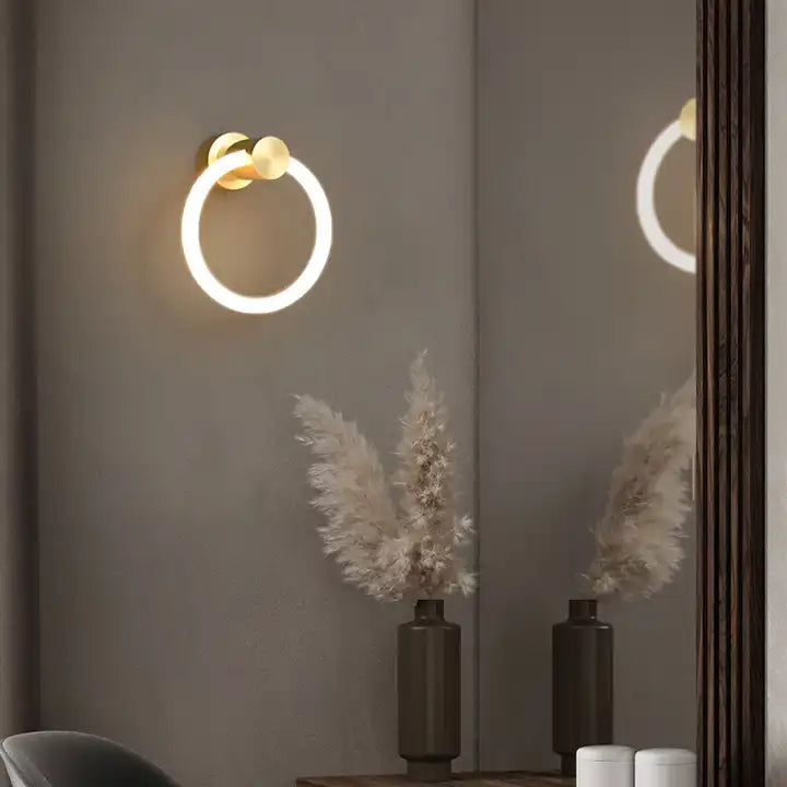 Modern minimalist LED aisle stairwell wall lamp creative personality background wall lamp living room bedroom bedside wall lamp Alostoura lighting