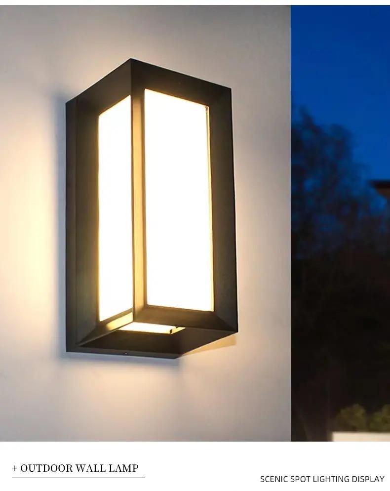 Mounted Waterproof Aluminum Exterior Lighting Wall Mounted Led Wall Lamp Alostoura lighting