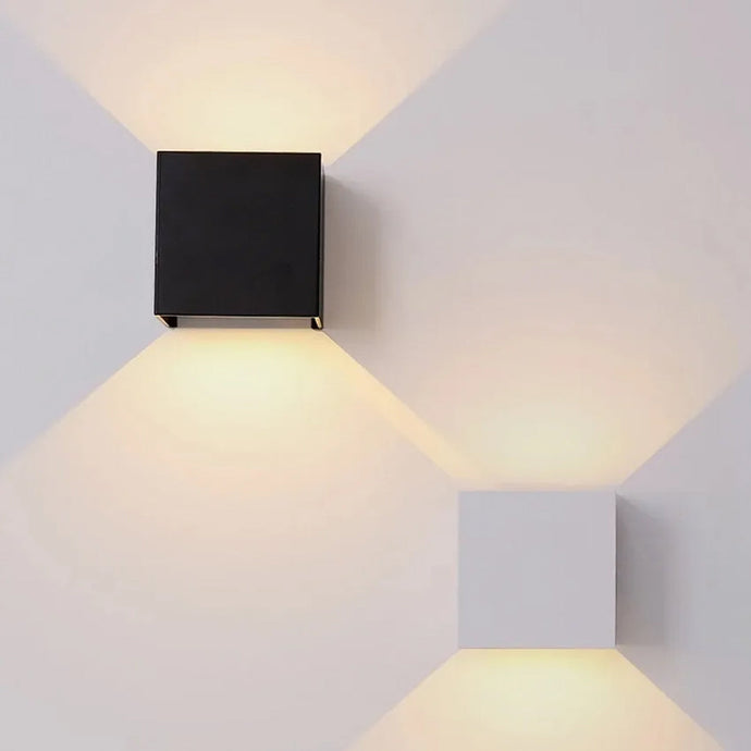 Aluminum Square Outdoor LED Lamp – Weatherproof Villa Boundary Wall Li ...
