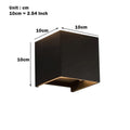 New Aluminum Square LED Wall Light for hotel decoration Indoor Lighting Waterproof Outdoor up down wall lamp Alostoura lighting