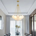 New Design Round Modern Led Glass Hanging Fixture Bubble ball modern decorative led chandelier for home Alostoura lighting