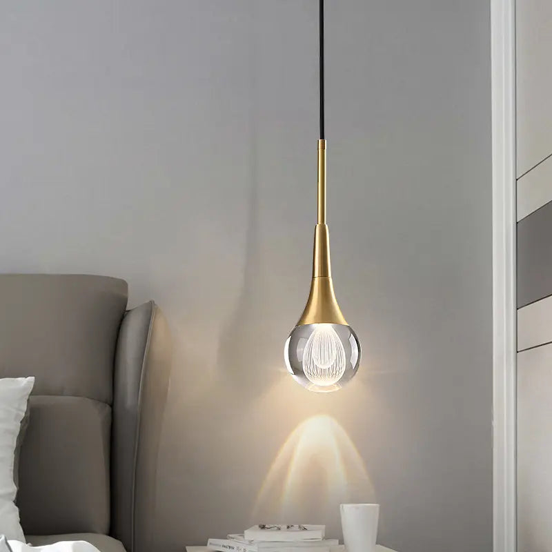 New athletes Postmodern crystal ball chandelier bedroom bed bar stair lamp Alostoura lighting