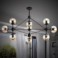 Nordic Industrial Retro Loft Bedroom Cafe Shop Chandelier Creative Glass Lamp Decorative Chandelier Alostoura lighting